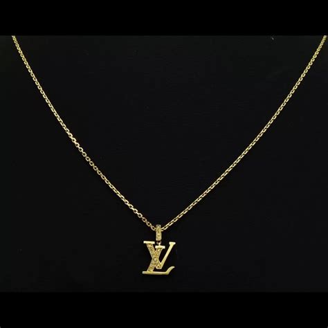 louis vuitton bar necklace|louis vuitton monogram necklace.